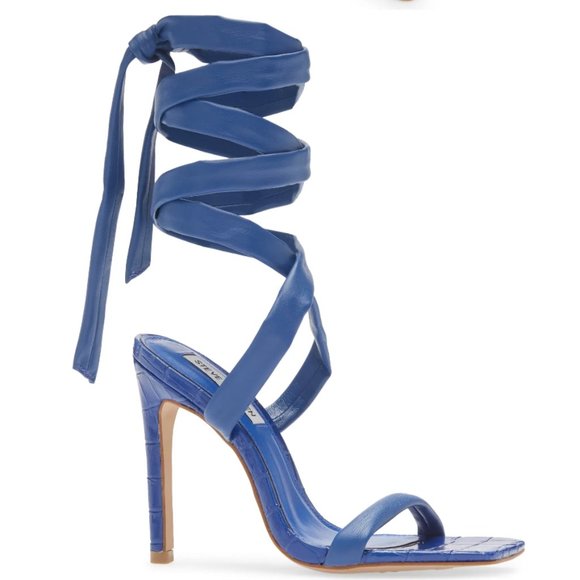 NEW Steve Madden Women's Utilize Heeled Sandal Blue - Picture 6 of 11